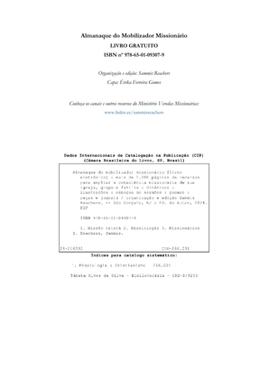 ALMANAQUE DO MOBILIZADOR MISSIONÁRIO – Mais de 1.000 páginas de recursos para ampliar a consciência missionária de sua igreja, grupo e família. — page 3