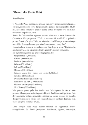 ALMANAQUE DO MOBILIZADOR MISSIONÁRIO – Mais de 1.000 páginas de recursos para ampliar a consciência missionária de sua igreja, grupo e família. — page 219
