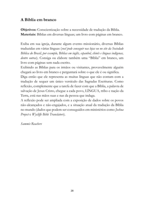 ALMANAQUE DO MOBILIZADOR MISSIONÁRIO – Mais de 1.000 páginas de recursos para ampliar a consciência missionária de sua igreja, grupo e família. — page 28