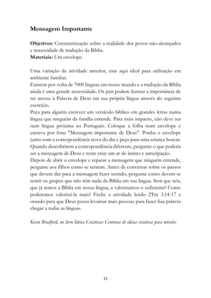 ALMANAQUE DO MOBILIZADOR MISSIONÁRIO – Mais de 1.000 páginas de recursos para ampliar a consciência missionária de sua igreja, grupo e família. — page 31