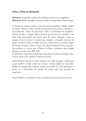 ALMANAQUE DO MOBILIZADOR MISSIONÁRIO – Mais de 1.000 páginas de recursos para ampliar a consciência missionária de sua igreja, grupo e família. — page 39
