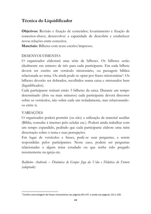 ALMANAQUE DO MOBILIZADOR MISSIONÁRIO – Mais de 1.000 páginas de recursos para ampliar a consciência missionária de sua igreja, grupo e família. — page 44