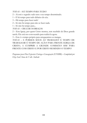 ALMANAQUE DO MOBILIZADOR MISSIONÁRIO – Mais de 1.000 páginas de recursos para ampliar a consciência missionária de sua igreja, grupo e família. — page 438