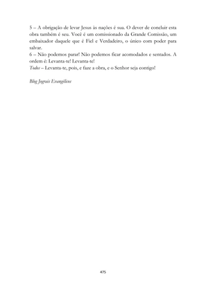 ALMANAQUE DO MOBILIZADOR MISSIONÁRIO – Mais de 1.000 páginas de recursos para ampliar a consciência missionária de sua igreja, grupo e família. — page 475