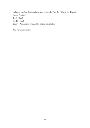 ALMANAQUE DO MOBILIZADOR MISSIONÁRIO – Mais de 1.000 páginas de recursos para ampliar a consciência missionária de sua igreja, grupo e família. — page 489