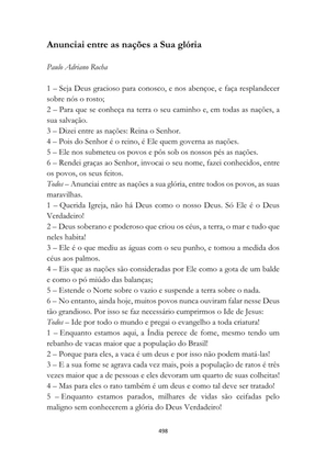 ALMANAQUE DO MOBILIZADOR MISSIONÁRIO – Mais de 1.000 páginas de recursos para ampliar a consciência missionária de sua igreja, grupo e família. — page 498