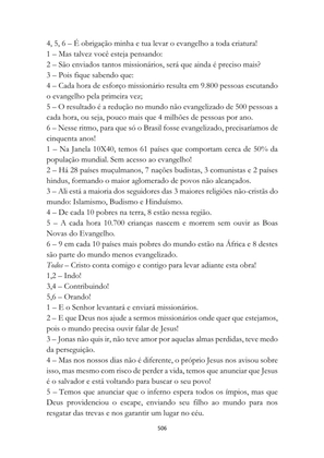 ALMANAQUE DO MOBILIZADOR MISSIONÁRIO – Mais de 1.000 páginas de recursos para ampliar a consciência missionária de sua igreja, grupo e família. — page 506