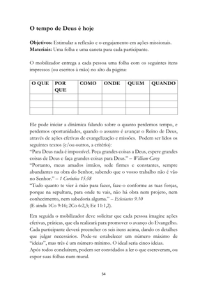 ALMANAQUE DO MOBILIZADOR MISSIONÁRIO – Mais de 1.000 páginas de recursos para ampliar a consciência missionária de sua igreja, grupo e família. — page 54