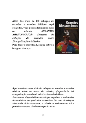 ALMANAQUE DO MOBILIZADOR MISSIONÁRIO – Mais de 1.000 páginas de recursos para ampliar a consciência missionária de sua igreja, grupo e família. — page 547