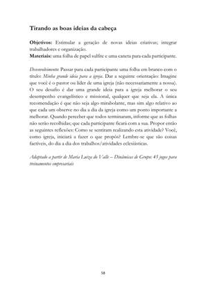 ALMANAQUE DO MOBILIZADOR MISSIONÁRIO – Mais de 1.000 páginas de recursos para ampliar a consciência missionária de sua igreja, grupo e família. — page 58