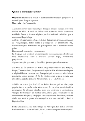 ALMANAQUE DO MOBILIZADOR MISSIONÁRIO – Mais de 1.000 páginas de recursos para ampliar a consciência missionária de sua igreja, grupo e família. — page 61