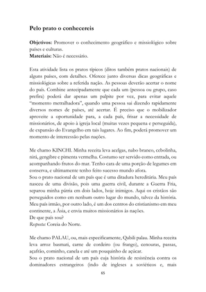 ALMANAQUE DO MOBILIZADOR MISSIONÁRIO – Mais de 1.000 páginas de recursos para ampliar a consciência missionária de sua igreja, grupo e família. — page 65