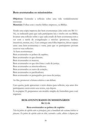 ALMANAQUE DO MOBILIZADOR MISSIONÁRIO – Mais de 1.000 páginas de recursos para ampliar a consciência missionária de sua igreja, grupo e família. — page 70
