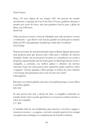 ALMANAQUE DO MOBILIZADOR MISSIONÁRIO – Mais de 1.000 páginas de recursos para ampliar a consciência missionária de sua igreja, grupo e família. — page 715