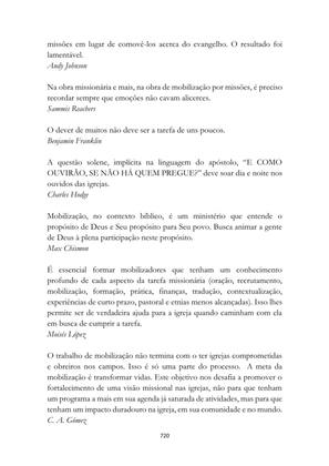 ALMANAQUE DO MOBILIZADOR MISSIONÁRIO – Mais de 1.000 páginas de recursos para ampliar a consciência missionária de sua igreja, grupo e família. — page 720
