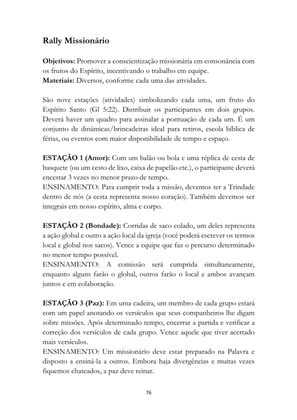 ALMANAQUE DO MOBILIZADOR MISSIONÁRIO – Mais de 1.000 páginas de recursos para ampliar a consciência missionária de sua igreja, grupo e família. — page 76