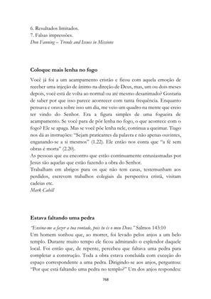 ALMANAQUE DO MOBILIZADOR MISSIONÁRIO – Mais de 1.000 páginas de recursos para ampliar a consciência missionária de sua igreja, grupo e família. — page 768