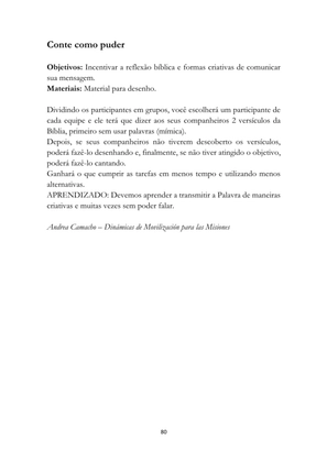 ALMANAQUE DO MOBILIZADOR MISSIONÁRIO – Mais de 1.000 páginas de recursos para ampliar a consciência missionária de sua igreja, grupo e família. — page 80