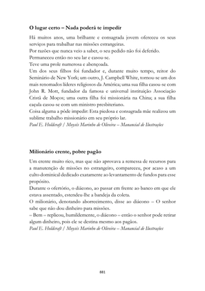 ALMANAQUE DO MOBILIZADOR MISSIONÁRIO – Mais de 1.000 páginas de recursos para ampliar a consciência missionária de sua igreja, grupo e família. — page 881
