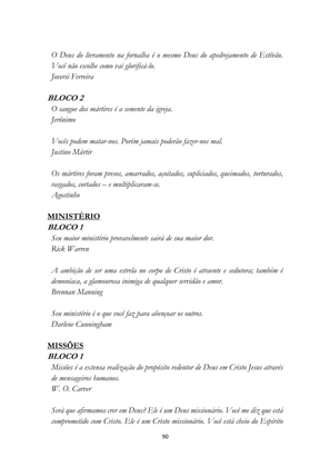 ALMANAQUE DO MOBILIZADOR MISSIONÁRIO – Mais de 1.000 páginas de recursos para ampliar a consciência missionária de sua igreja, grupo e família. — page 90