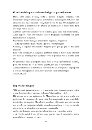 ALMANAQUE DO MOBILIZADOR MISSIONÁRIO – Mais de 1.000 páginas de recursos para ampliar a consciência missionária de sua igreja, grupo e família. — page 919