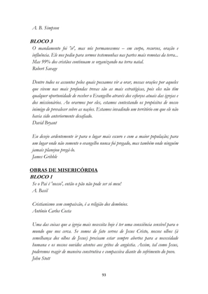ALMANAQUE DO MOBILIZADOR MISSIONÁRIO – Mais de 1.000 páginas de recursos para ampliar a consciência missionária de sua igreja, grupo e família. — page 93