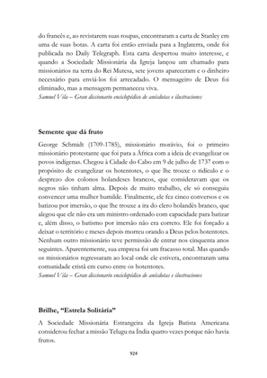 ALMANAQUE DO MOBILIZADOR MISSIONÁRIO – Mais de 1.000 páginas de recursos para ampliar a consciência missionária de sua igreja, grupo e família. — page 924