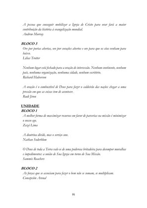 ALMANAQUE DO MOBILIZADOR MISSIONÁRIO – Mais de 1.000 páginas de recursos para ampliar a consciência missionária de sua igreja, grupo e família. — page 95