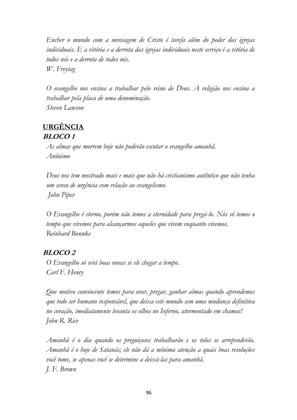 ALMANAQUE DO MOBILIZADOR MISSIONÁRIO – Mais de 1.000 páginas de recursos para ampliar a consciência missionária de sua igreja, grupo e família. — page 96