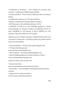 CARTAS E RETORNOS - Poemas - Sammis Reachers — page 113