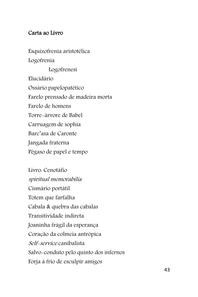 CARTAS E RETORNOS - Poemas - Sammis Reachers — page 43