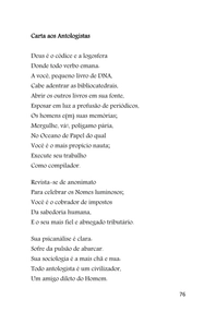 CARTAS E RETORNOS - Poemas - Sammis Reachers — page 76
