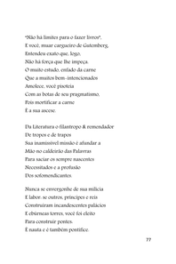 CARTAS E RETORNOS - Poemas - Sammis Reachers — page 77