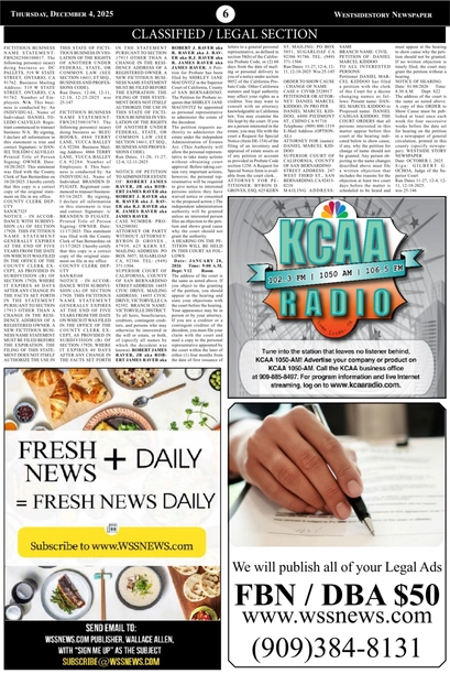 WSSNews | Volume 39 No. 38 — page 6