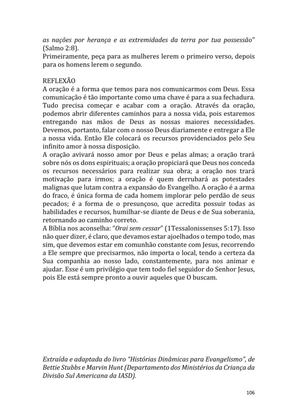 Dinâmicas Missionárias - Dinâmicas e quebra-gelos para promover a visão missionária em sua igreja, grupo e família — page 106