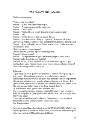 Dinâmicas Missionárias - Dinâmicas e quebra-gelos para promover a visão missionária em sua igreja, grupo e família — page 122