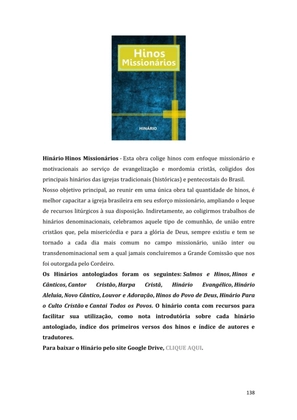 Dinâmicas Missionárias - Dinâmicas e quebra-gelos para promover a visão missionária em sua igreja, grupo e família — page 138