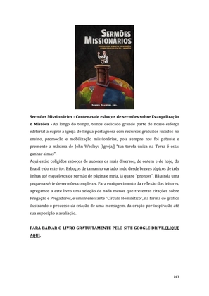 Dinâmicas Missionárias - Dinâmicas e quebra-gelos para promover a visão missionária em sua igreja, grupo e família — page 143
