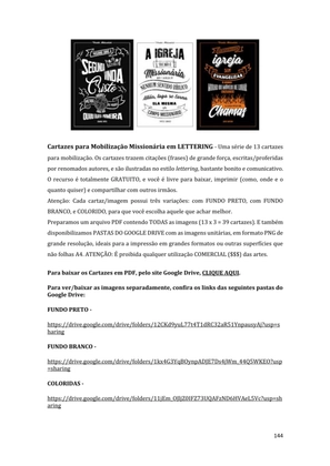Dinâmicas Missionárias - Dinâmicas e quebra-gelos para promover a visão missionária em sua igreja, grupo e família — page 144