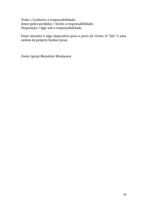 Dinâmicas Missionárias - Dinâmicas e quebra-gelos para promover a visão missionária em sua igreja, grupo e família — page 28