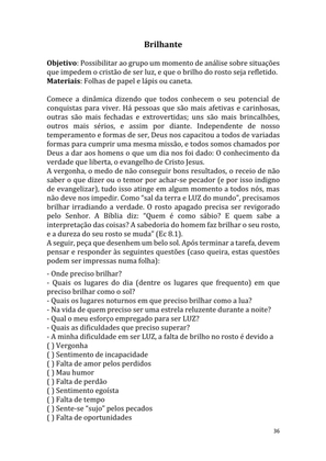 Dinâmicas Missionárias - Dinâmicas e quebra-gelos para promover a visão missionária em sua igreja, grupo e família — page 36