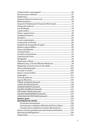 Dinâmicas Missionárias - Dinâmicas e quebra-gelos para promover a visão missionária em sua igreja, grupo e família — page 5