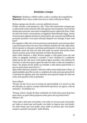 Dinâmicas Missionárias - Dinâmicas e quebra-gelos para promover a visão missionária em sua igreja, grupo e família — page 48