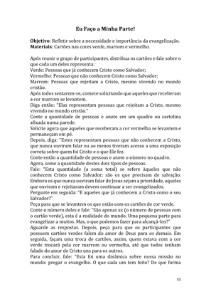 Dinâmicas Missionárias - Dinâmicas e quebra-gelos para promover a visão missionária em sua igreja, grupo e família — page 55