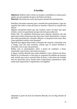 Dinâmicas Missionárias - Dinâmicas e quebra-gelos para promover a visão missionária em sua igreja, grupo e família — page 58