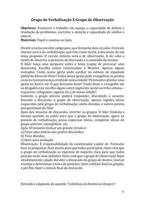 Dinâmicas Missionárias - Dinâmicas e quebra-gelos para promover a visão missionária em sua igreja, grupo e família — page 71