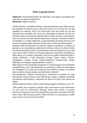 Dinâmicas Missionárias - Dinâmicas e quebra-gelos para promover a visão missionária em sua igreja, grupo e família — page 78