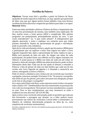 Dinâmicas Missionárias - Dinâmicas e quebra-gelos para promover a visão missionária em sua igreja, grupo e família — page 80