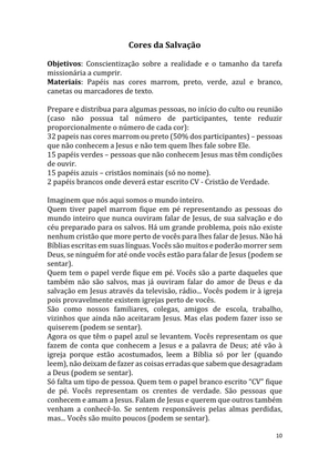 Dinâmicas Missionárias - Dinâmicas e quebra-gelos para promover a visão missionária em sua igreja, grupo e família — page 10