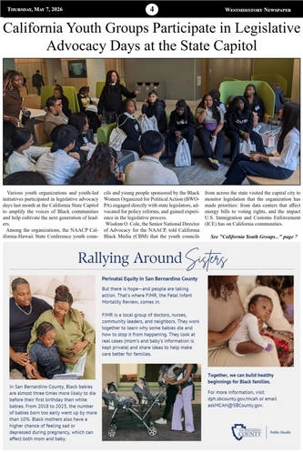 Thursday, May 7, 2026 | Vol 40 No 8 — page 4